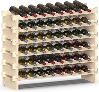 Cantinetta Portavino in Legno con 48 Scomparti Por