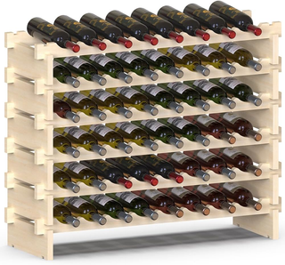 Cantinetta Portavino in Legno con 48 Scomparti Por