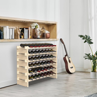 Cantinetta Portavino in Legno con 48 Scomparti Por