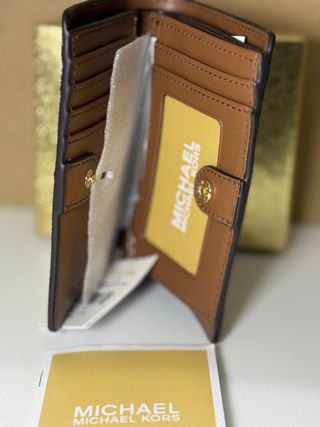 Cartera Michael Kors Logo Vainilla Marrón