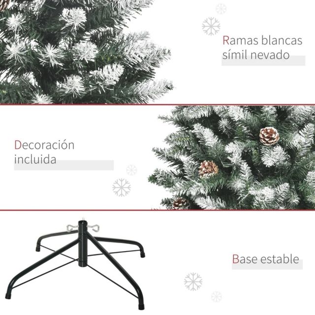 Árbol de Navidad 150 cm con piñas