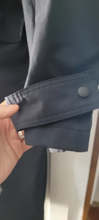 Gabardina Zara Azul Marino