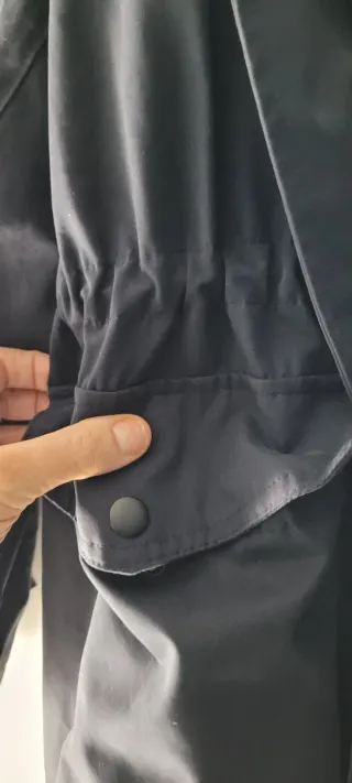 Gabardina Zara Azul Marino