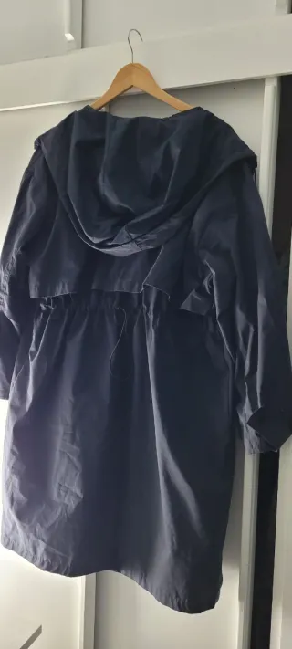 Gabardina Zara Azul Marino