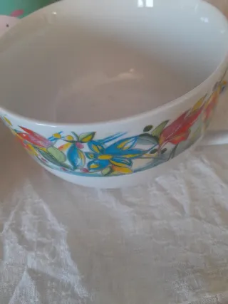 Set 4 Tazze Colazione Porcellana