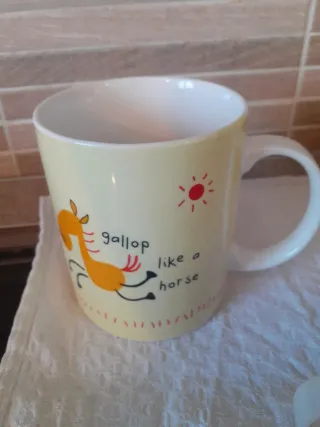 Set 4 Tazze Colazione Porcellana