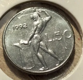 Lotto di 2 Monete da 100 e 50 Lire FDC