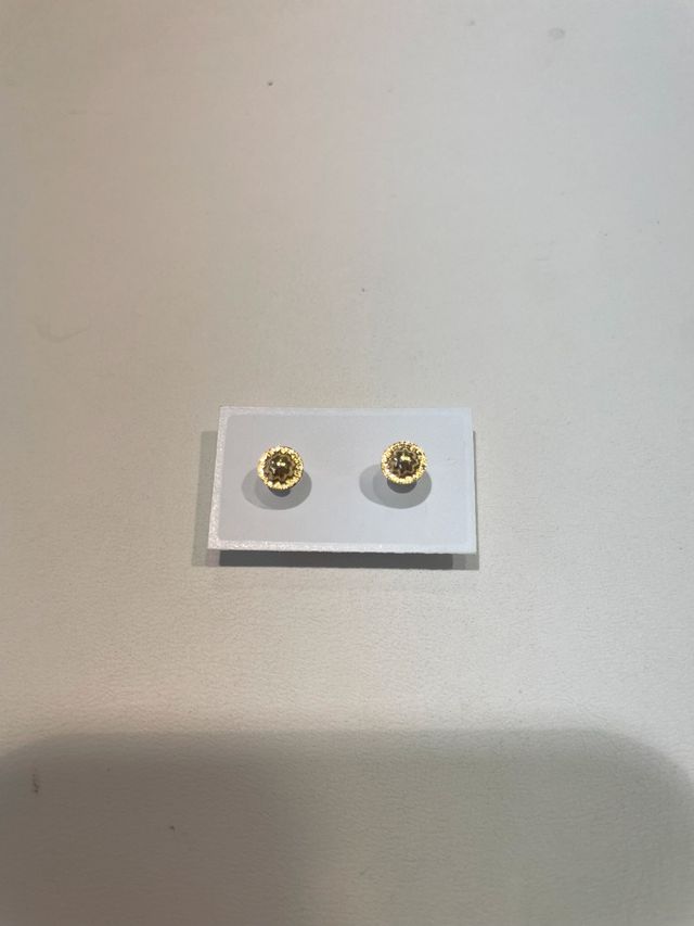 Pendientes Oro 18K Nácar Estrella