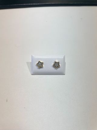 Pendientes Oro 18K Nácar Estrella