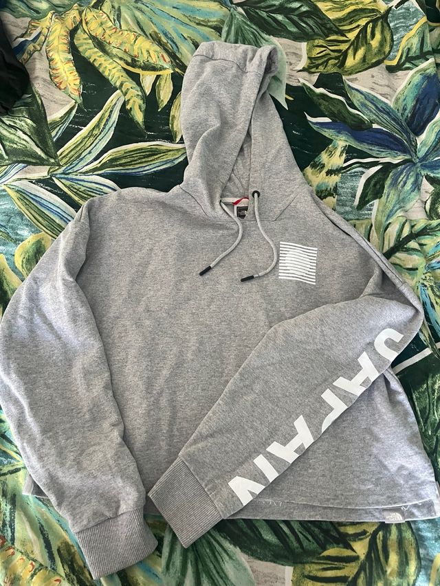 Sudadera corta The North Face gris