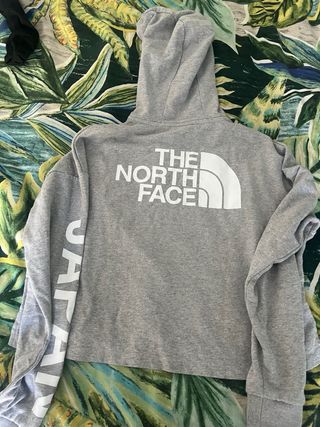 Sudadera corta The North Face gris