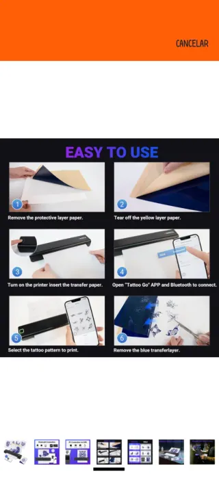 Impresora Tatuajes Orgsta Bluetooth Térmica