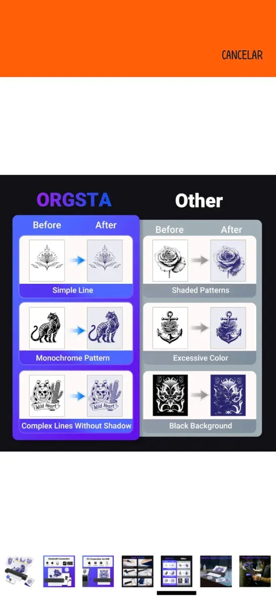 Impresora Tatuajes Orgsta Bluetooth Térmica