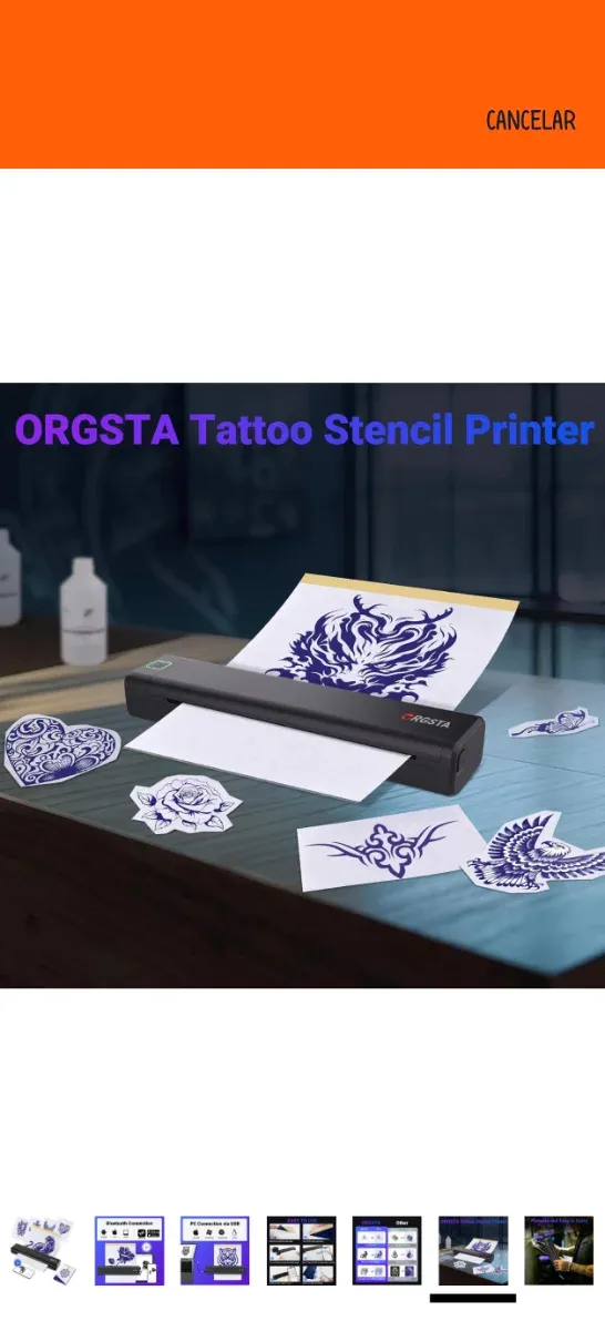 Impresora Tatuajes Orgsta Bluetooth Térmica