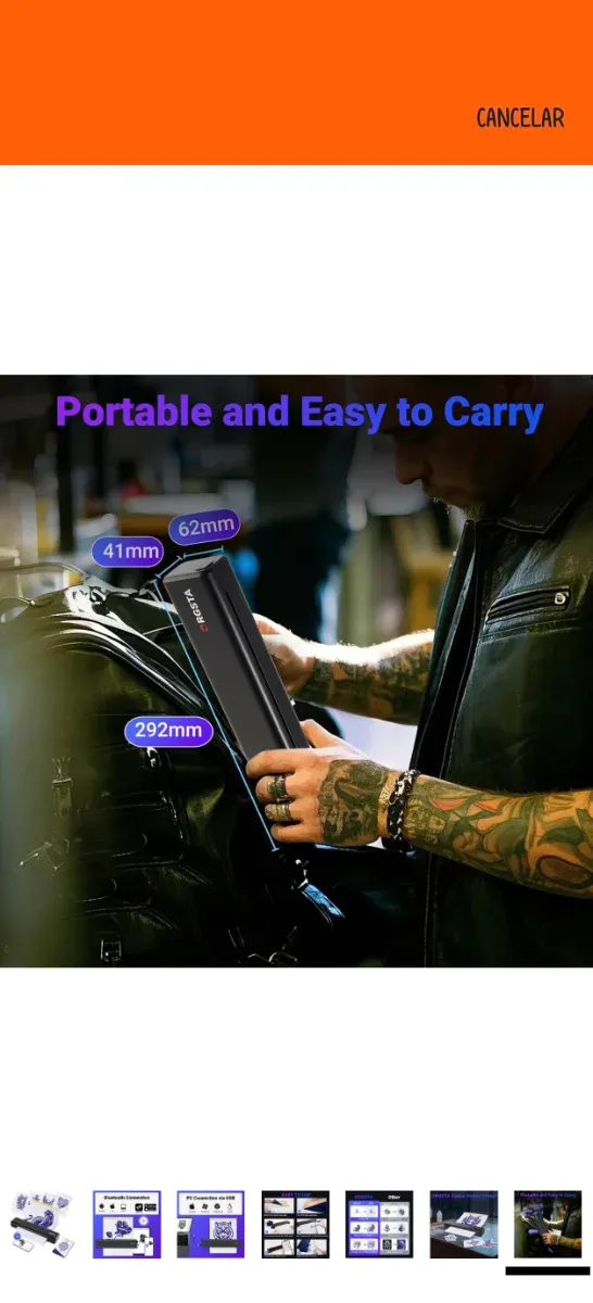 Impresora Tatuajes Orgsta Bluetooth Térmica