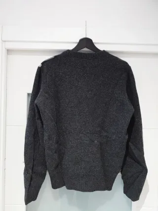 Jersey de lana rombos cuello pico