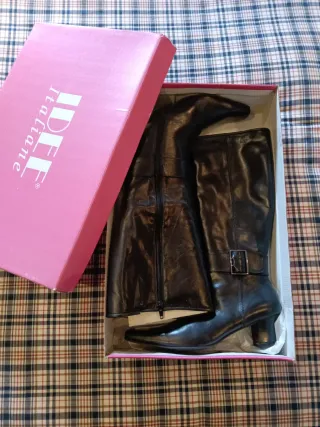 Botas IDEF Italiana Piel Mujer Negras