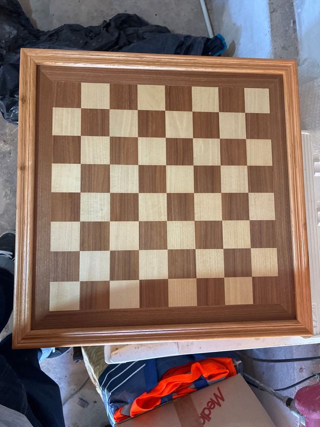 Tablero de ajedrez de madera