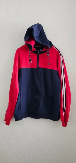 Sudadera Dos Galgos Roja y Azul