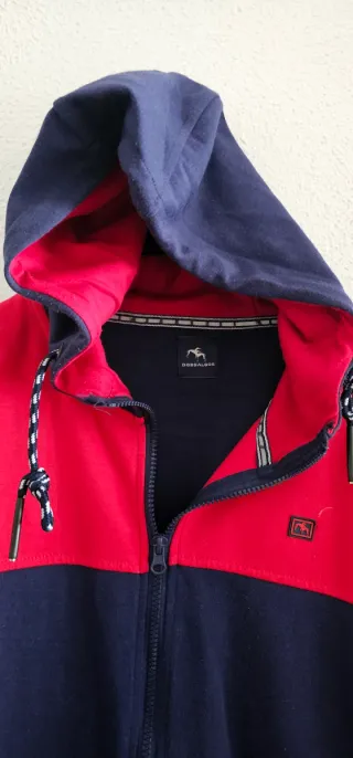 Sudadera Dos Galgos Roja y Azul