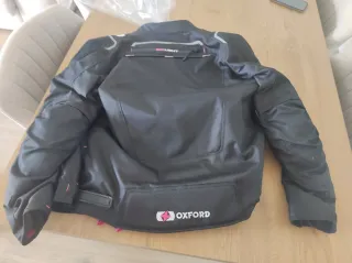 Chaqueta Moto Oxford Mujer Negra y Rosa