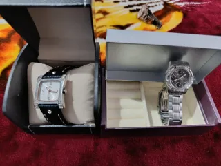 Reloj Lotus Quartz Negro y Plateado