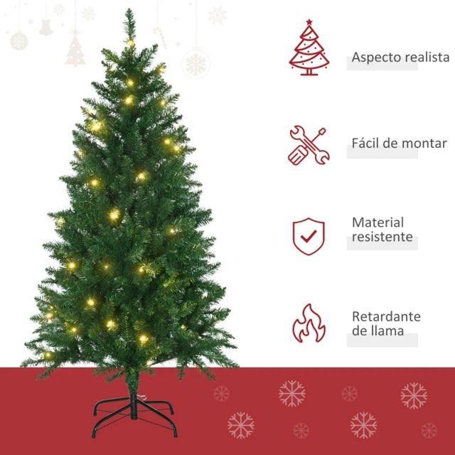 Árbol de Navidad Artificial con Luces LED