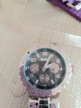 Lote 2 Relojes Sam Plata y Morado