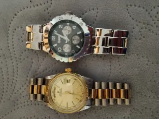 Lote 2 Relojes Sam Plata y Morado