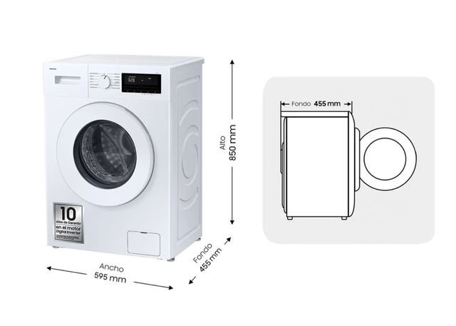 Lavadora Samsung 7 kg ecobubble