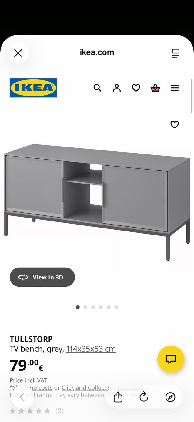 Mueble TV TULLSTORP IKEA gris