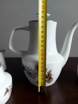 JUEGO VINTAGE DE CAFÉ PORCELANA ESPAÑOLA  MOAHSA