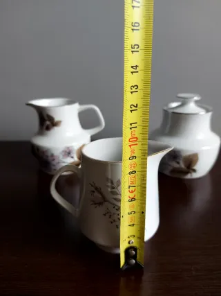 JUEGO VINTAGE DE CAFÉ PORCELANA ESPAÑOLA  MOAHSA