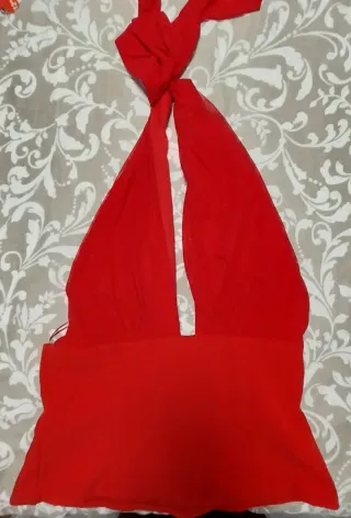 Top Zara Rojo Gasa