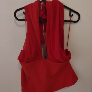 Top Zara Rojo Gasa