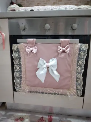 Coordinato cucina velluto e pizzo