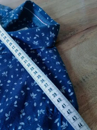 Camisa Zara Estampada Azul