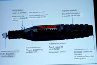Taladro multifunción con accesorios