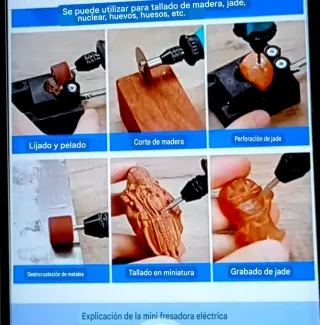 Taladro multifunción con accesorios