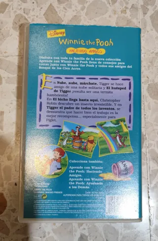 VHS Winnie the Pooh Haciendo Amigos Español