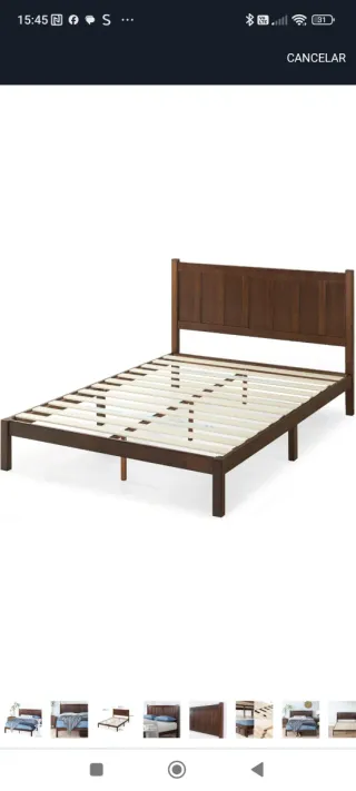 Cama Matrimonio Madera 150cm en caja sin abrir.