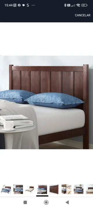 Cama Matrimonio Madera 150cm en caja sin abrir.