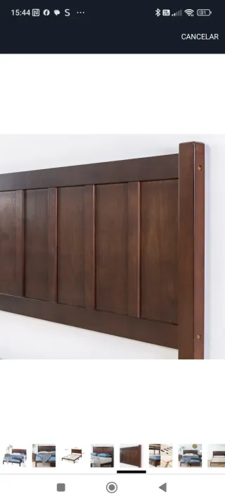 Cama Matrimonio Madera 150cm en caja sin abrir.