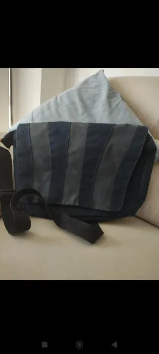 Bandolera Adidas Azul y Gris