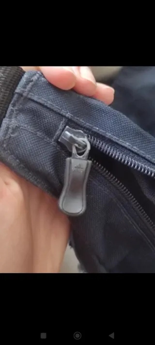 Bandolera Adidas Azul y Gris