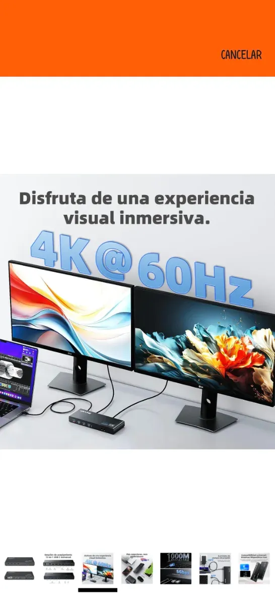 Estación Acoplamiento WAVLINK Displaylink USB-C