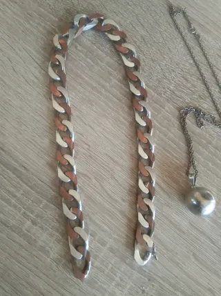 Conjunto Collar y Pulsera Plata