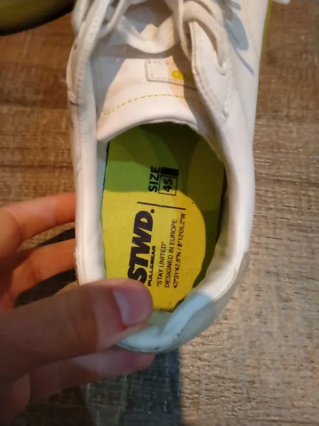 Zapatillas Blancas y Verdes Hombre