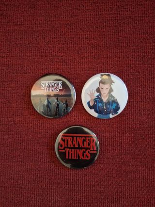 Lote 3 Chapas Stranger Things