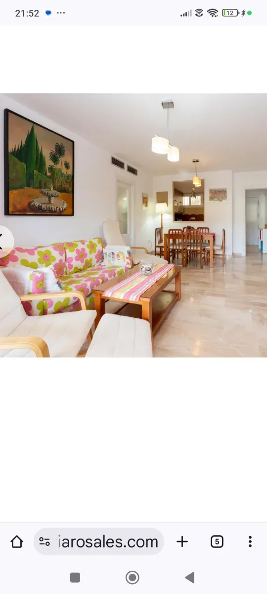 Sofá Cama 3 Plazas Estampado Floral